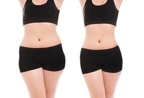 antes y después de entrenamientos para adelgazar en caderas y abdomen